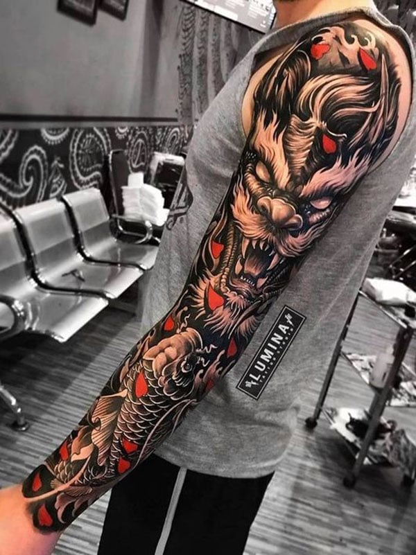 Create realism and full sleeve tattoo design by Slanuu  Fiverr