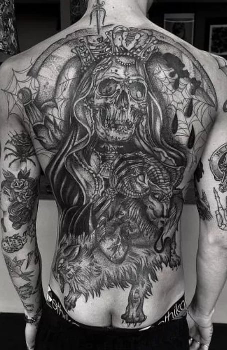 Tattoo of Monsters Back