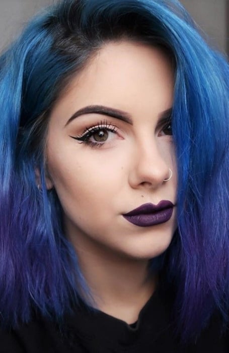 20 Ombre Blue Colors Hairstyles Ideas