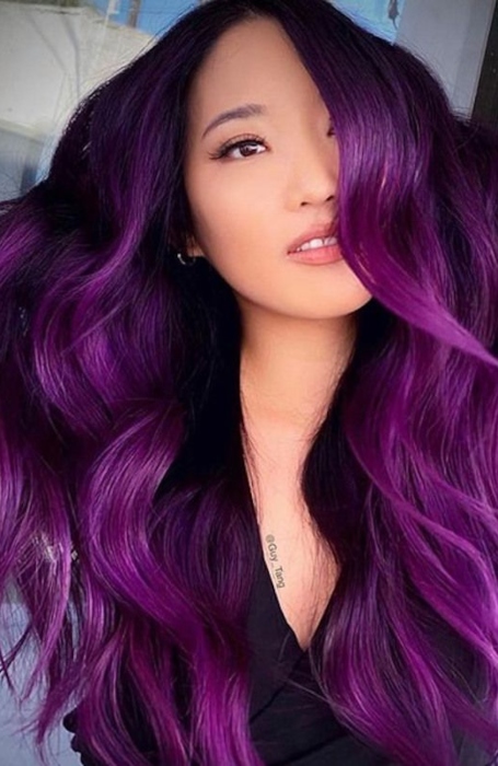 purple red hair color ideas