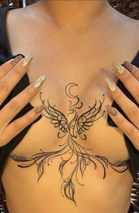 27+ Under Breast Tattoo Simple