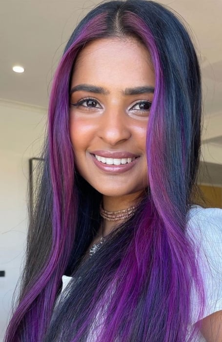 Katy Perry Inspired Purple Hairstyle on Stylevore