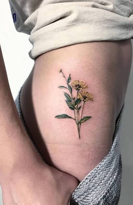 Hip tattoo designs Hip tattoo Floral thigh tattoos