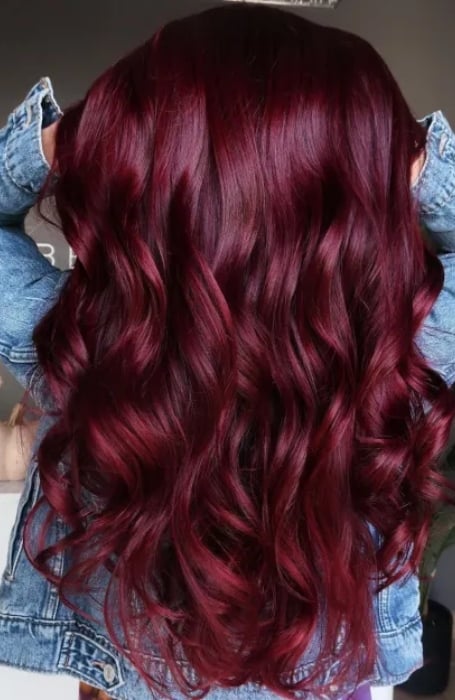 brunette hair dyed red