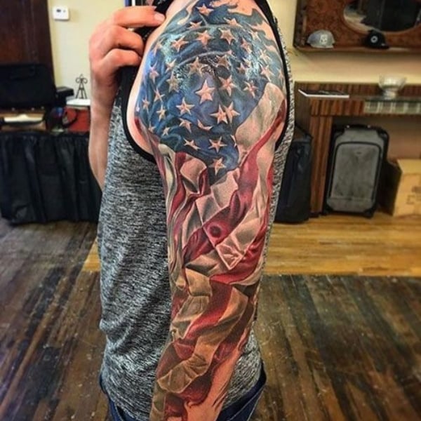 COUNTS TATTOO CO on Twitter SkullAmerican Flag Tattoo By Travis James  Reiff countstattoo skulltattoo americanflagtattoo riohotel riovegas  httpstcopTw1jRAXBw  Twitter