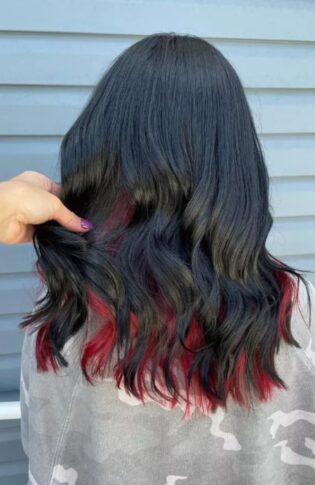 40 Cool Peekaboo Hair Color & Highlight Ideas for 2024