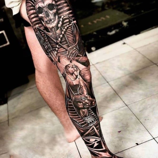 tattoo aztec leg sleeveTikTok Search