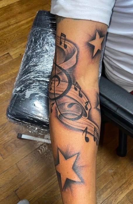 Music Tattoos  50 Magnificently Cool Music Tattoos For Music Lovers