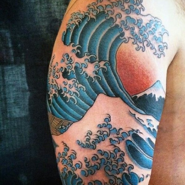 125 Arranging Wave Tattoo Design Ideas