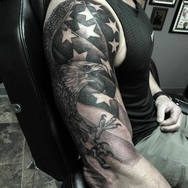 patriotic tattoo sleeves