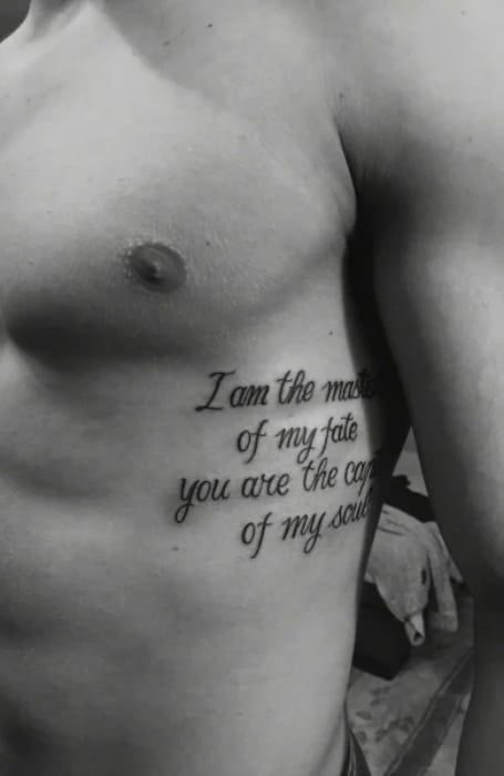 41 Quotes Tattoos On Chest