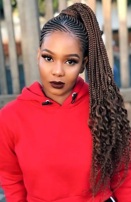 25 Wonderful Cornrow Ponytails to Try This Summer 2023