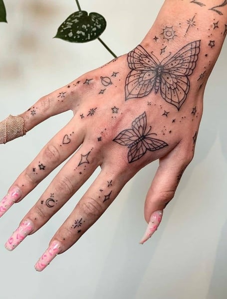 Share 74 tattoo butterfly hand super hot  thtantai2