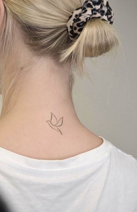 50 Beautiful  Trending Small Tattoos Designs For GirlsWomens Neck   MakeupWale