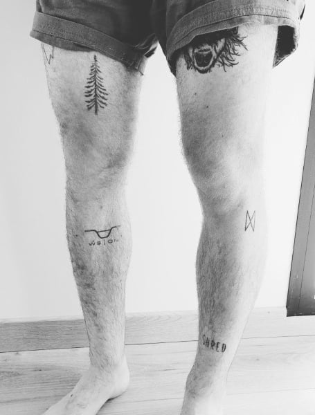 My male clients all summer  thighsout fyp fypage tiktoktattooar   leg tattoos men  TikTok