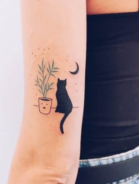 Black Cat Temporary Tattoo - Set of 3 – Little Tattoos