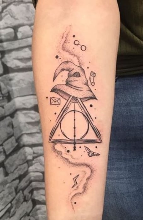30 Spellbinding Harry Potter Tattoo Designs A Magical Tribute to a  Timeless Saga  100 Tattoos