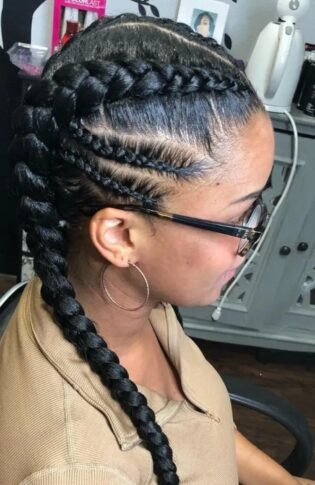 25 Coolest Stitch Braids Hair Ideas for 2024 - The Trend Spotter
