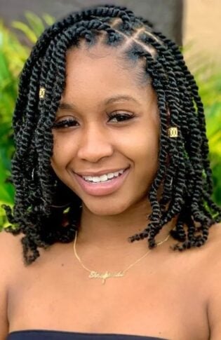 25 Afro Kinky Twist Hairstyles For 2024 The Trend Spotter   Lob Kinky Twist 315x485 