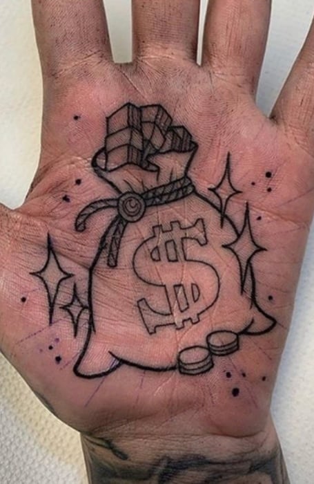رها  on Twitter today i impulsively got a dollar sign tattoo on my ring  finger cause im married to the money baby  httpstcozPRBKM6w7s   Twitter