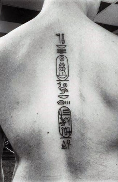 30 Hieroglyphics Tattoo Designs For Men  Ancient Egyptian Ink Ideas