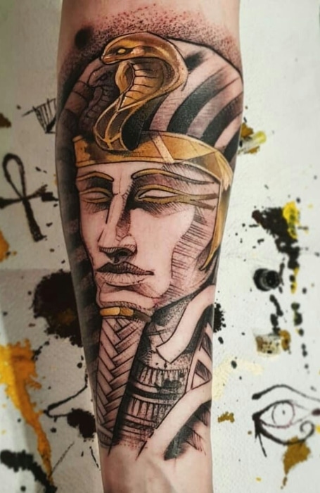 45 Egyptian Tattoos That Are Bold and Fierce With Meaning
