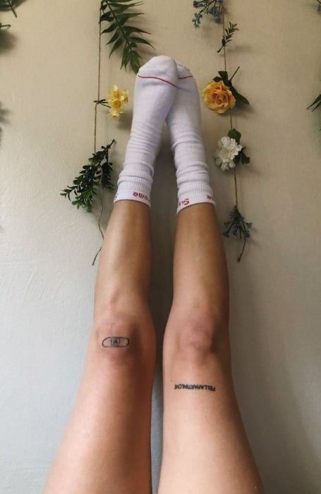 leg tattoos women above kneeTikTok Search