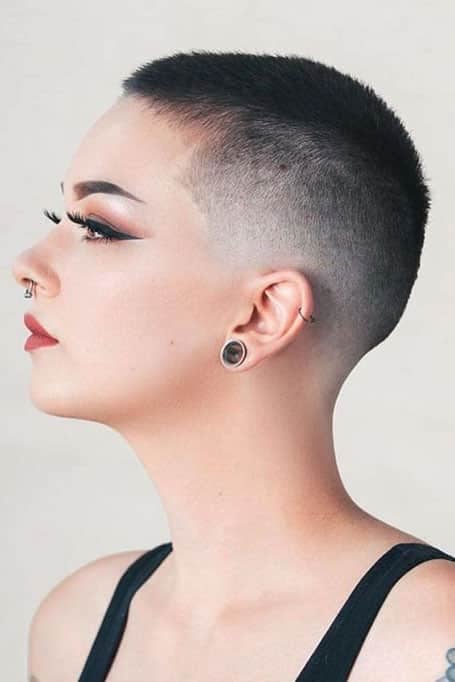 fade hairstyle for women