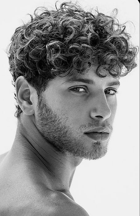 short hairstyles for men with curly hair
